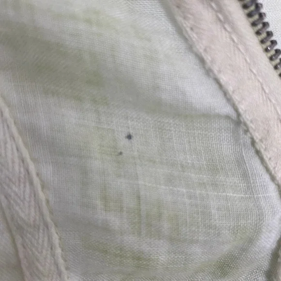 Beulah ramie green zip sleeveless top L - Picture 3 of 9